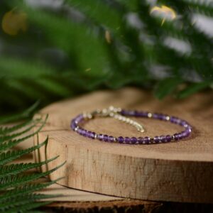 Bransoletka z ametystu Kruk – zwierzęta mocy